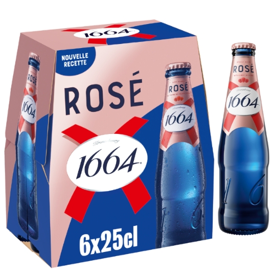 Bière Aromatisée Framboise Rosée 4,5% 1664.0