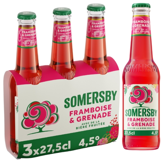 Bière Aromatisée Framboise et Grenade 4,5% SOMERSBY