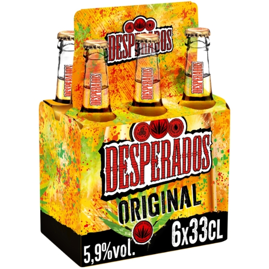 Bière Aromatisée au Spiritueux à Base d'Agave et 5,9% DESPERADOS