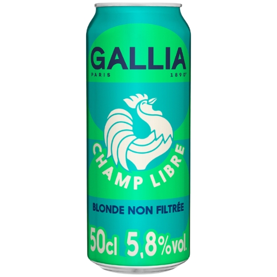 Bière Blonde Non Filtrée Champ Libre 5,8% GALLIA