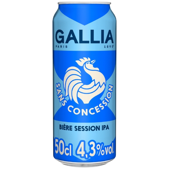 Bière Blonde Session IPA aux Notes d'Agrumes Sans Concession 4,3% GALLIA