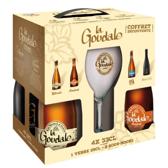 Coffret Bière Blonde Ambrée IPA Grand Cru LA GOUDALE