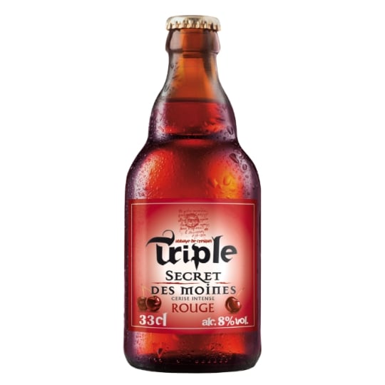 Bière Rouge Aromatisée Cerise Intense 8% TRIPLE SECRET DES MOINES