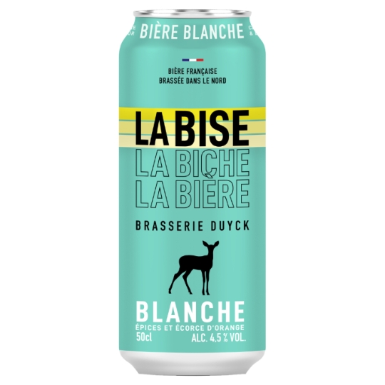 Bière Blanche Epices et Ecorce d'Orange 4,5% LA BISE