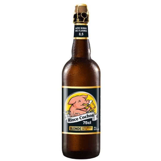 Bière Blonde Cuvée Spéciale sur Lie 8,5% RINCE COCHON