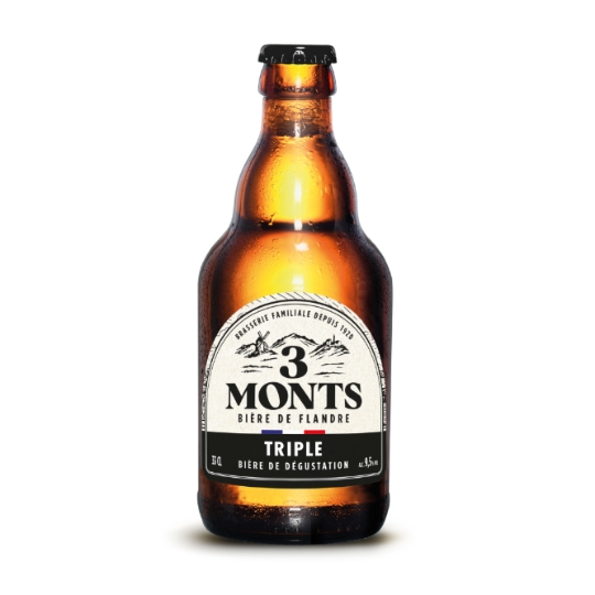 Bière Blonde de Dégustation de Flandre Triple 9,5% 3 MONTS