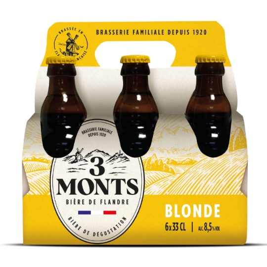 Bière Blonde de Dégustation de Flandre 8,5% 3 MONTS