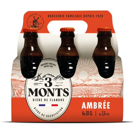 Bière Ambrée 7,5% 3 MONTS