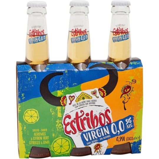 Bière Aromatisée au Spiritueux à Base d'Agave et Agrumes et Citron Vert Sans Alcool 0,0% ESTRIBOS