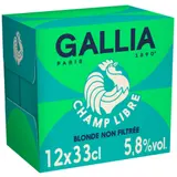 Bière Blonde Non Filtrée Champ Libre 5,8% GALLIA