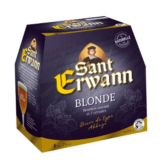 Bière Blonde D'Abbaye 7% SANT ERWANN