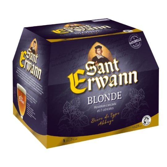 Bière Blonde D'Abbaye 7% SANT ERWANN