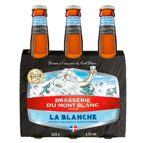 Bière Blanche 4,7% BRASSERIE DU MONT BLANC