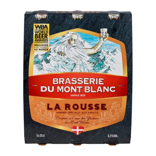 Bière Ambrée Rousse 6,5% BRASSERIE DU MONT BLANC