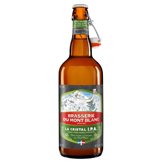 Bière Blonde Française Cristal IPA 4,7% BRASSERIE DU MONT BLANC