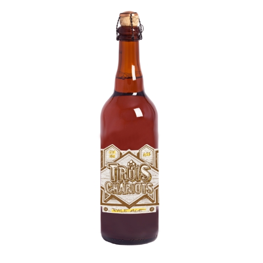Bière Blonde Artisanale Pale Ale Trois Chariots 6,2% BRASSERIE DE SUTTER