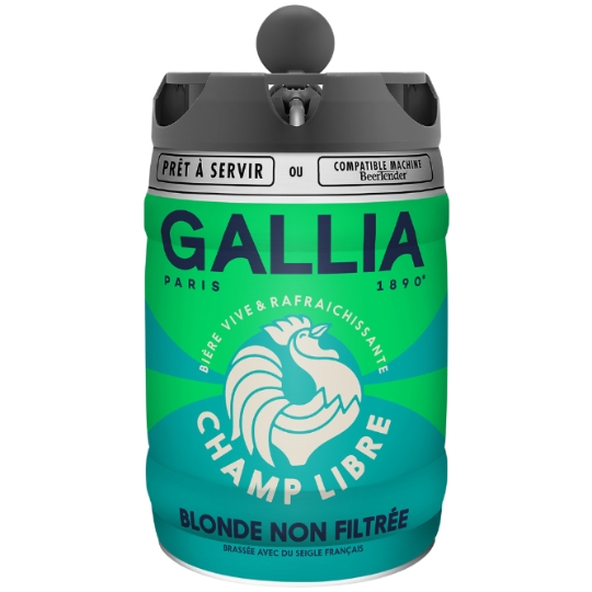 Bière Blonde Non Filtrée Champ Libre 5,8% GALLIA