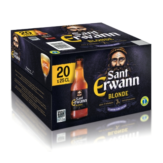 Bière Blonde aux 7 céréales 7% SANT ERWANN