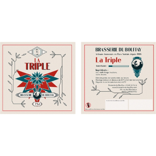 Bière Blonde Triple 8% BRASSERIE DU BOUFFAY