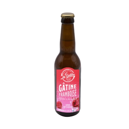 Bière Aromatisée Framboise Artisanale 3% LA GATINE