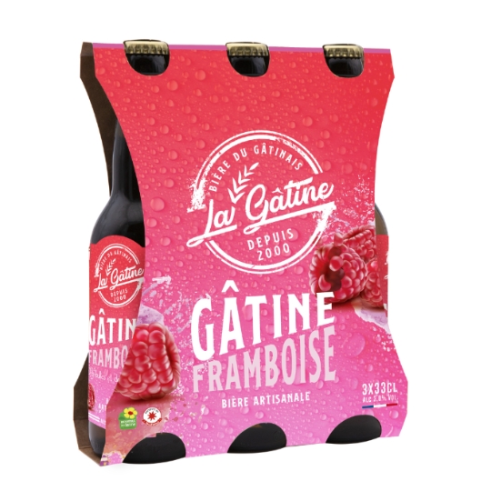 Bière Aromatisée Framboise 3,0% LA GATINE