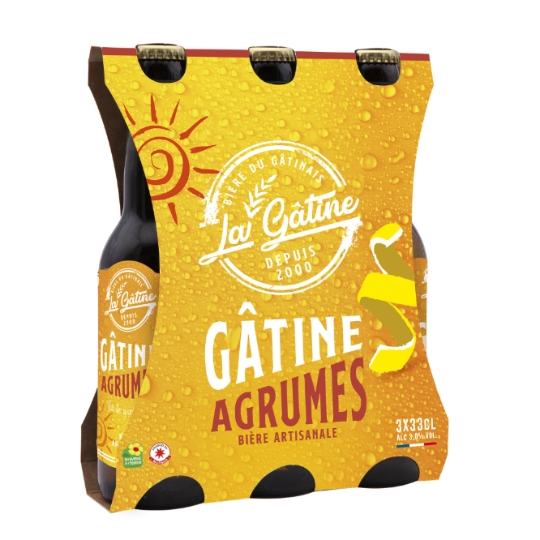 Bière Aromatisée Agrumes Artisanale 3% LA GATINE
