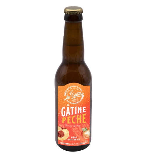 Bière Aromatisée Pêche Artisanale 3% LA GATINE