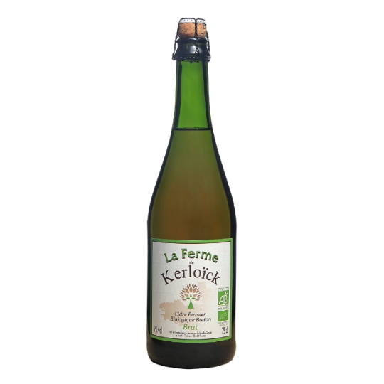 Cidre Fermier Biologique Breton Brut 5% LA FERME DE KERLOICK
