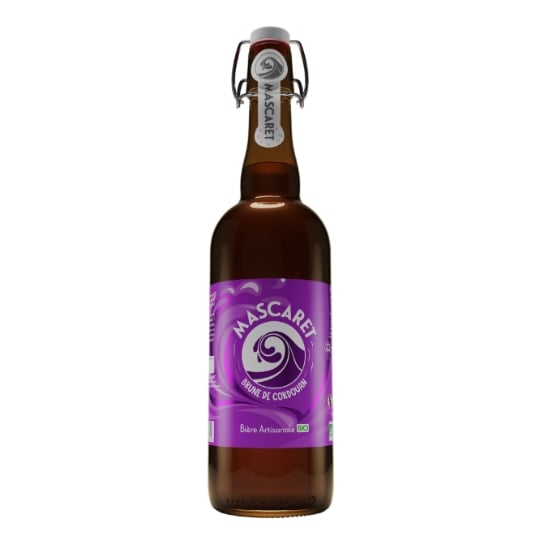 Bière Brune Artisanale Bio de Codouan réglisse 7% MASCARET