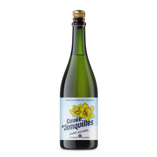 Bière Blonde Cuvée des Jonquilles Sans Alcool Rustique de l'Avesnois BRASSERIE AU BARON