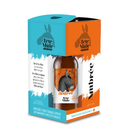 Coffret Bière Ambrée et Blondes 7% TETE DE MULE