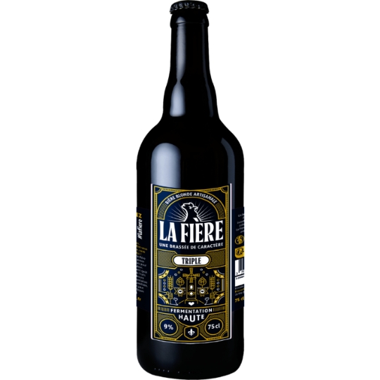 Bière Blonde Triple Artisanale Fermentation Haute 9% LA FIERE