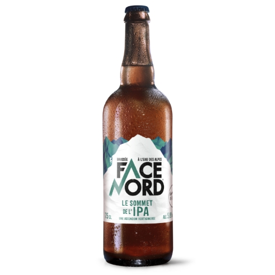 Bière IPA Brassée à l'Eau des Alpes 5,8% FACE NORD