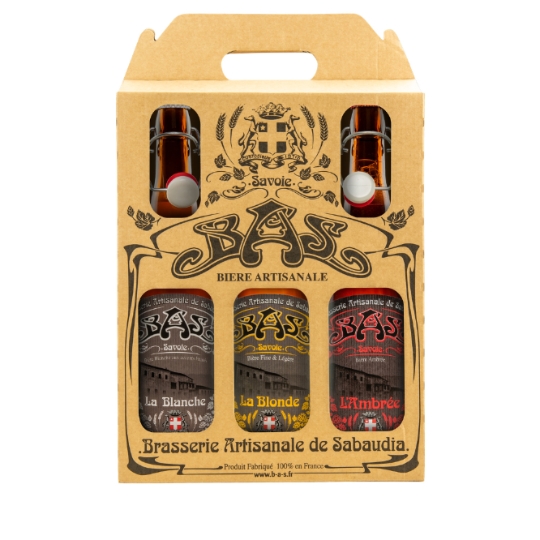 Bière Assortiment Artisanale Blanche Blonde Ambrée de Savoie BAS