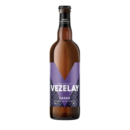 Bière Aromatisée Naturelle Cassis Bio 5% VEZELAY