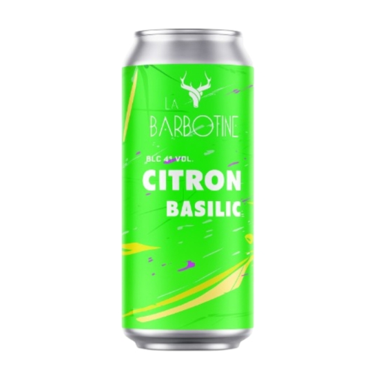 Bière Blanche Citron Basilic 4° Vol LA BARBOTINE