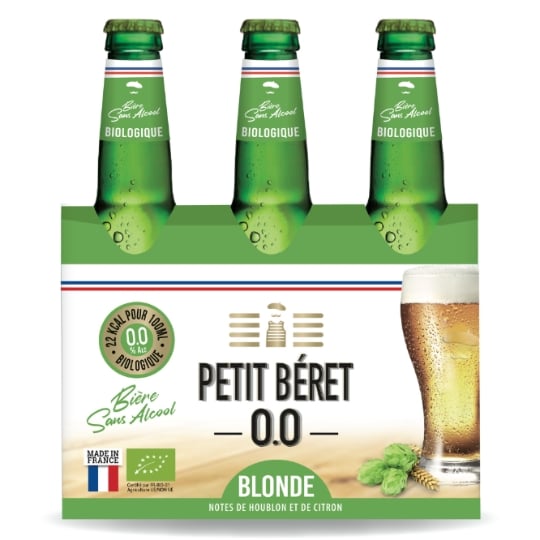 Bière Blonde Sans Alcool Bio 0,0% LE PETIT BERET