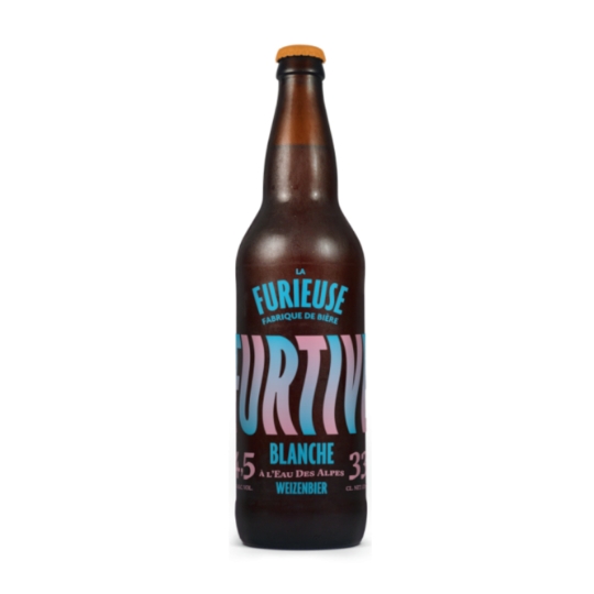 Bière LA Furtive Blanche 4.5% vol LA FURIEUSE