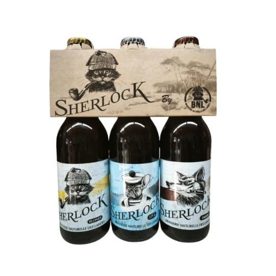 Bière Coffret Blonde IPA Ambrée SHERLOCK