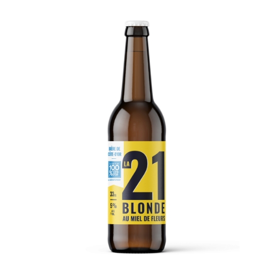 Bière Blonde au Miel de fleurs 5% LA 21