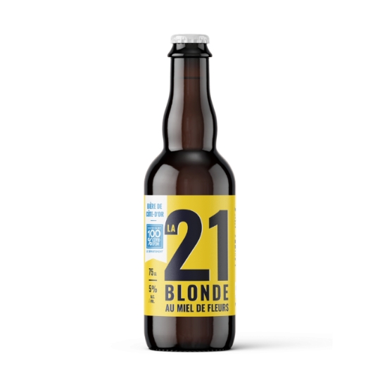 Bière Blonde au Miel de fleurs 5% LA 21