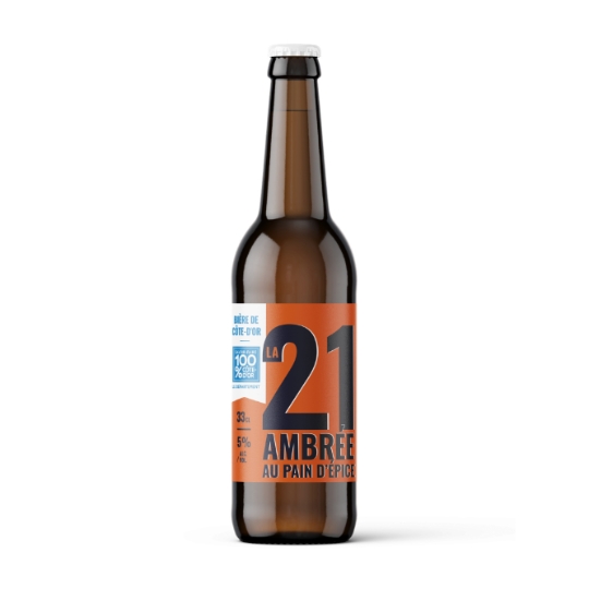 Bière Ambrée au Pain d'Epice 5% LA 21