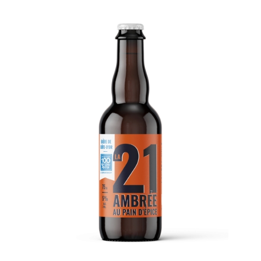 Bière Ambrée au Pain d'Epice 5% LA 21