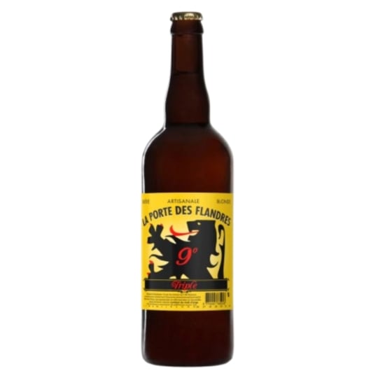 Bière Blonde Triple Artisanale 9% LA PORTE DES FLANDRES