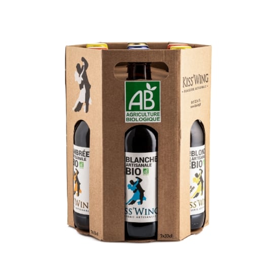 Bière Coffret Découverte Bio KISS'WING