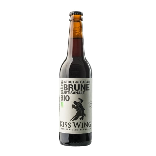 Bière Brune Bio Stout au Cacao KISS'WING