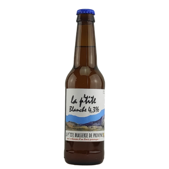 Bière Blanche la P'tite Bio 4,3% LA P'TITE BRASSERIE DE PROVENCE