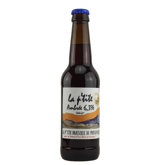 Bière Ambrée la P'tite 6,3% LA P'TITE BRASSERIE DE PROVENCE