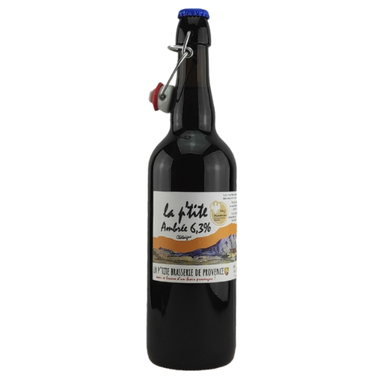 Bière Ambrée la P'tite 6,3% LA P'TITE BRASSERIE DE PROVENCE
