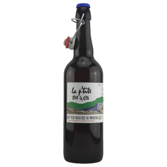 Bière IPA la P'tite Bio 4,6% LA P'TITE BRASSERIE DE PROVENCE